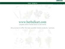 Tablet Screenshot of herbalkart.com